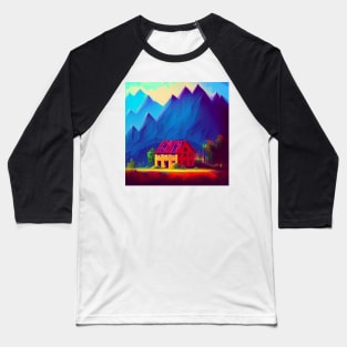 Lively Countryside Baseball T-Shirt